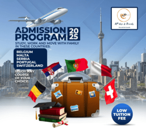 2025 Admission Program: Study, Work, and Relocate with Your Family to Europe’s Top Destinations