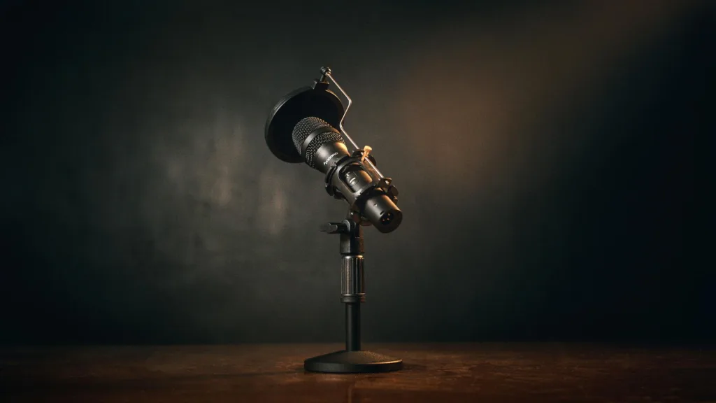 microphone on desk