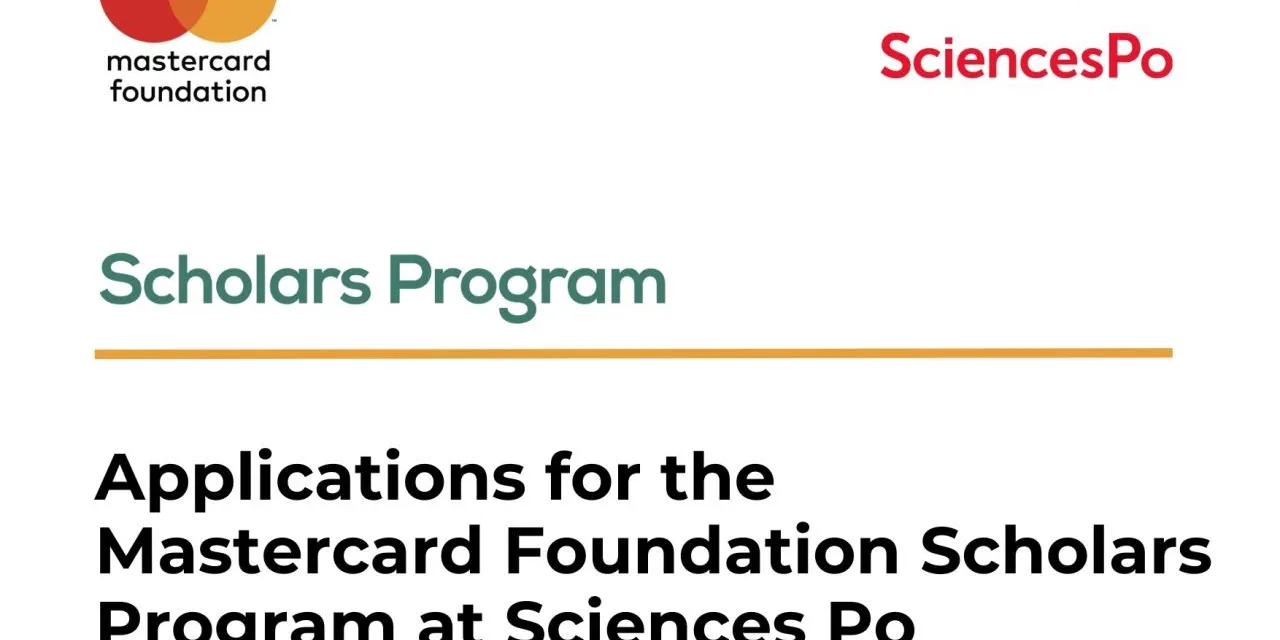 Fully Funded 2026-2028 Mastercard Foundation Scholars Program, France