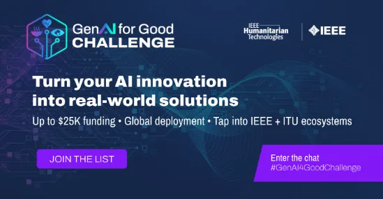 ITU GenAI for Good Challenge 2025 – Up to $25,000 Funding for Innovators and Changemakers