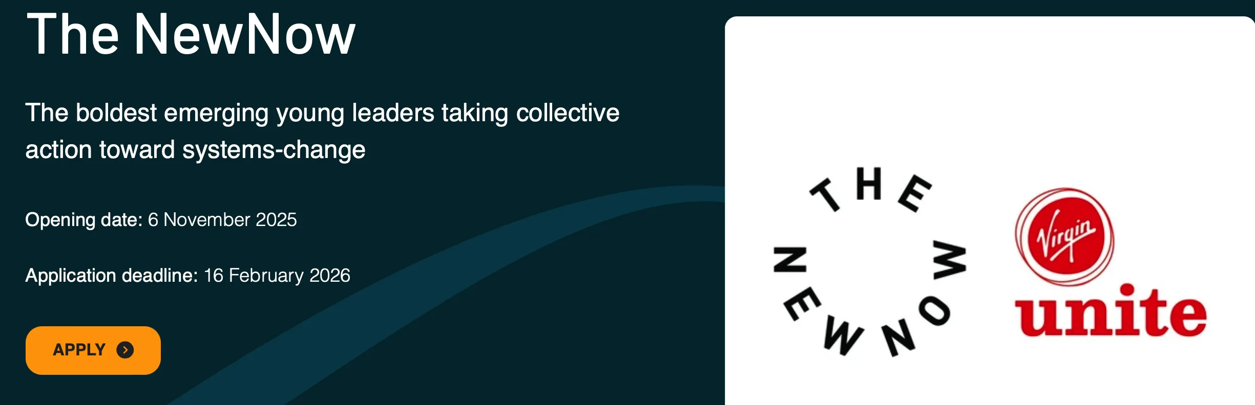 One Young World & Virgin Unite NewNow Program 2026: Full Scholarship for Emerging Leaders 5 One Young World & Virgin Unite NewNow Program