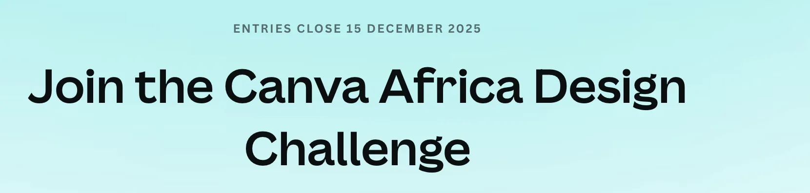 Canva Africa 2025 Design Challenge