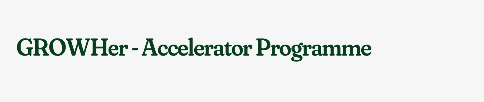 SMEDAN GrowHer Accelerator Program