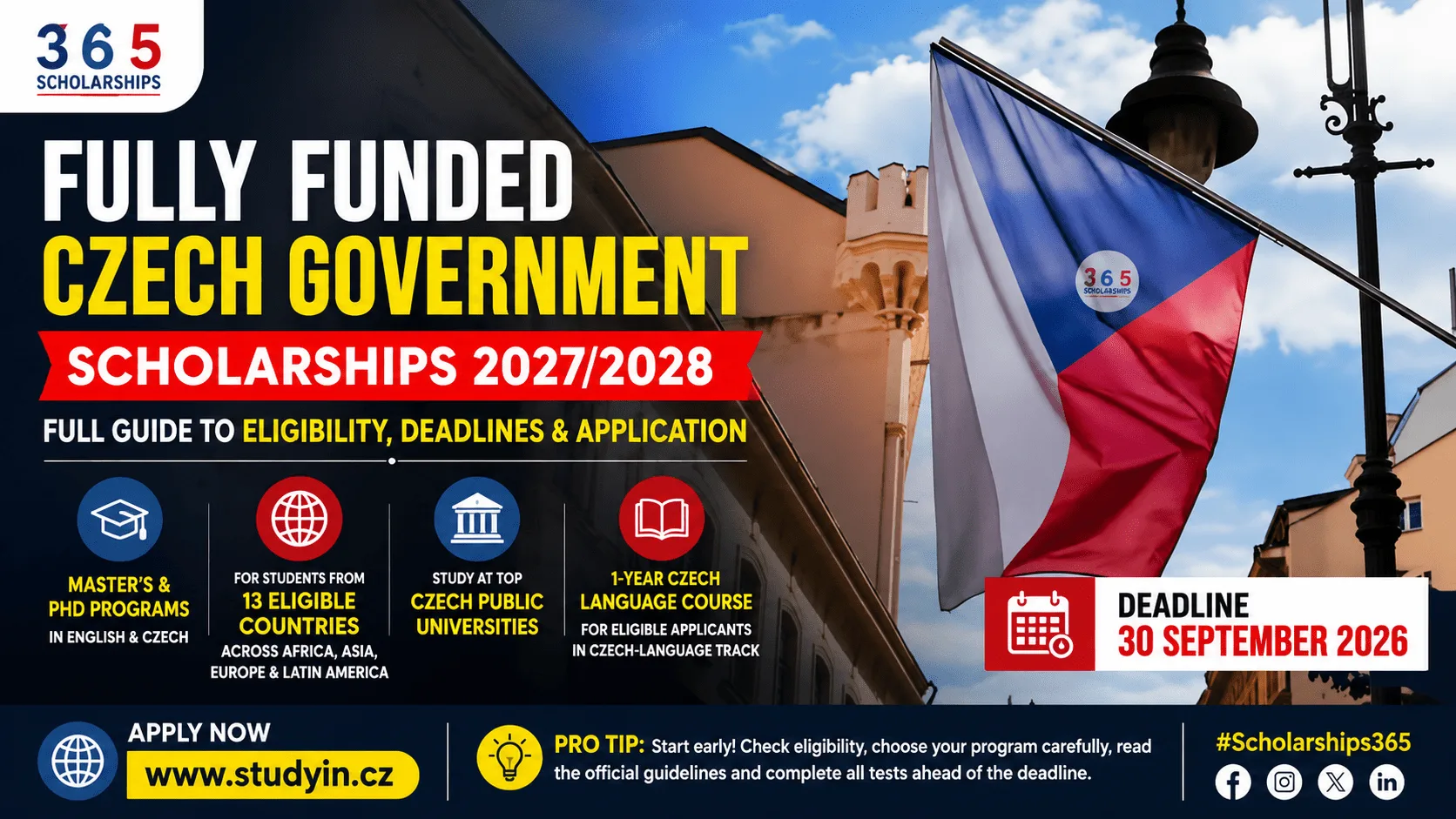 Czech Government Scholarships 2027