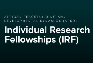 APDD Individual Research Fellowships