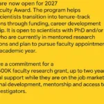 Simons Foundation Fellows-to-Faculty Program