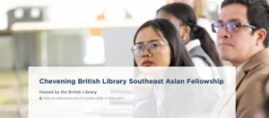 Chevening British Library Fellowship 2027