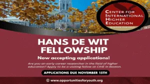 Hans De Wit Fellowship