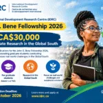 IDRC John G Bene Fellowship 2026