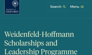 Weidenfeld-Hoffmann Scholarship