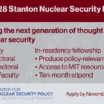 Stanton Nuclear Security Fellows Program