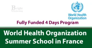 WHO Summer School 2027