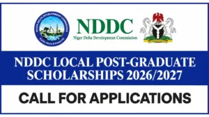 NDDC Local Postgraduate Scholarship 2026