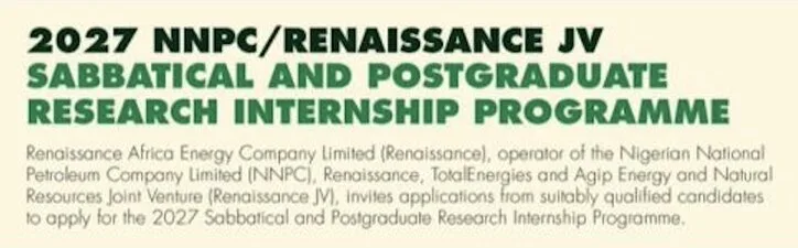 NNPC Renaissance JV internship